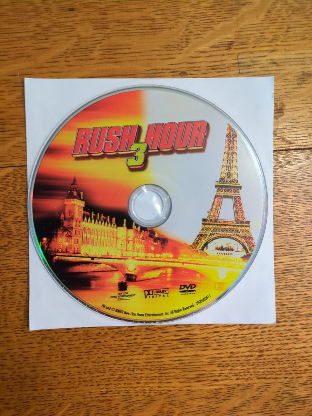Rush Hour 3 DVD Disc Only